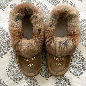 Laurentian Chief Olive Green slippers